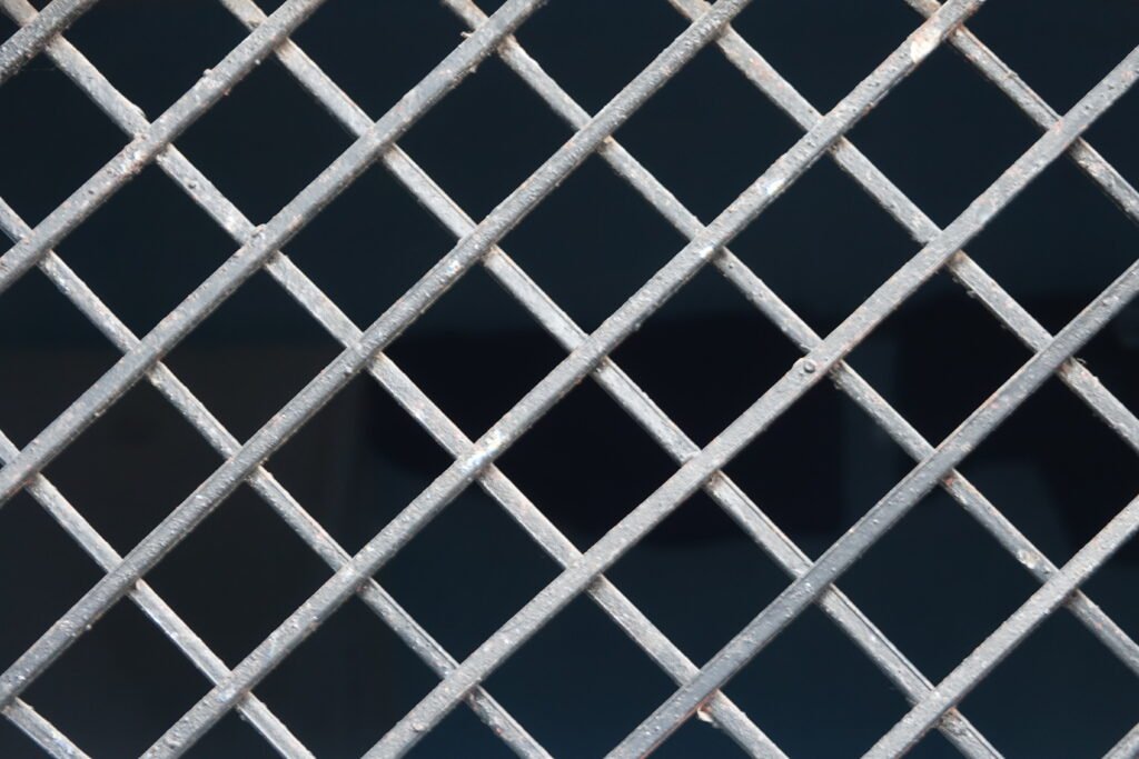 Metallic fence scaled